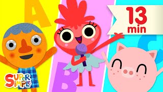 The Alphabet Is So Much Fun   More ABCs Songs for Kids  Super Simple ABCs [upl. by Osric]