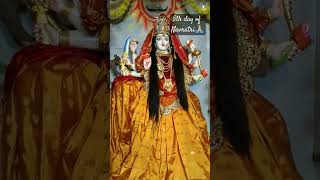 5th day of navratri navratri navratrispecial trending shorts vialshorts maa maadurgabhajan [upl. by Cobby]