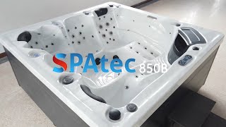 Jacuzzi Spa dextérieur Spatec 850B blanc [upl. by Dugaid]