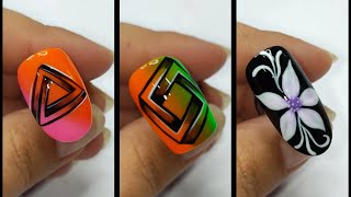 46 hand painted nail art tutorials  nail art designs 2024  nail polish colours design [upl. by Howland]