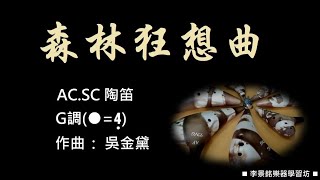 A14019森林狂想曲G陶笛AC4簡譜伴奏 念鶴製譜 [upl. by Rufus]