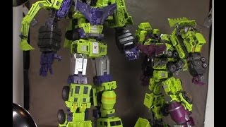 Toyworld Vs Generation Toy Devastator Comparison [upl. by Deragon]