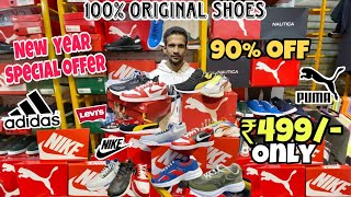 100 Original Shoes ₹499 😱 PumaNikeLevisAdidas  60 To 95 Off  Branded shoes in Mumbai [upl. by Norval]