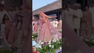 Sari duniya jit kai aai hu idhar wedding lehenga bridal entry  groomentry [upl. by Orravan]