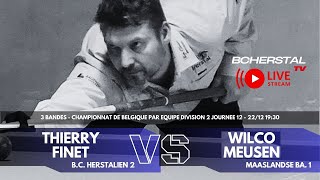 INTM  BC HERSTALIEN 2 Vs MAASLANDSE BILJART ACADEMIE  FINET Thierry Vs WILCO MEUSEN [upl. by Llertac]