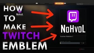 HOW TO MAKE A TWITCH EMBLEM ON BO4 [upl. by Eniotna]