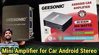 geesonic gs02am mini car amplifier  Android car amplifier  SJ  geesonic caramplifier [upl. by Madox]