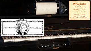 Wilhelm Backhaus plays Chopin Scherzo No 2 in B flat minor ca 1907 [upl. by Paradies]