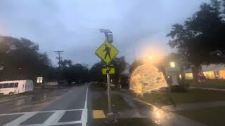 Knights Ave Warning Lights Crosswalk Signal  Brandon FL [upl. by Su]