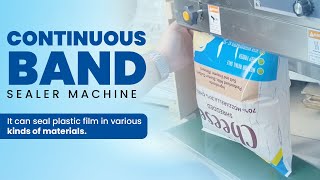 Continuous Band Sealer  Efficient Packing Solution [upl. by Nirtiac190]