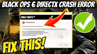 FIX DirectX Crashing Error Code 0X887A0005 in Call of Duty Black Ops 6 Working Solutions 100 [upl. by Jacques]