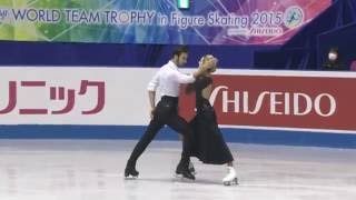 Gabriella Papadakis Guillaume Cizeron 2015 World Team Trophy SD [upl. by Ahsined]