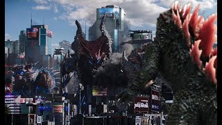 Evolved Godzilla Vs The Big 3 [upl. by Nikkie]