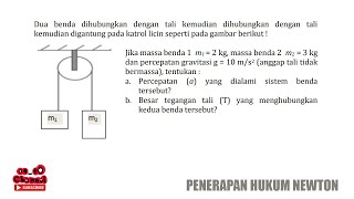 Dua benda dihubungkan dengan tali kemudian dihubungkan dengan tali [upl. by Nyloj]