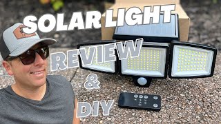 Ultimate Solar Light Review Tuffenough Solar Outdoor Lights 2500LM  Installation Guild [upl. by Jamey]