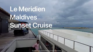 Maldives Le Meridien Resort  Sunset Cruise w Dolphins [upl. by Mungo]