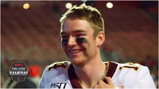 The inspiring story of cancer survivor Casey OBriens first snap at Minnesota  College GameDay [upl. by Oah]