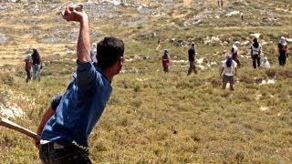 Jewish settlers attack Palestinians in the West Bank [upl. by Ariadne147]