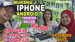 Greenhills IPHONE XR 9K IPHONE 11 128GB 14K 13 128GB 23K MURA DITO Free giftboxlegit Seller dito [upl. by Nicolis472]