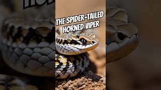 The SpiderTailed Horned Viper facts animalinsights [upl. by Enineg]