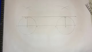 How to construct a common external tangent to two equal circles [upl. by Amo]