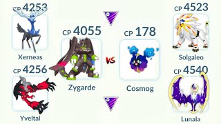 AURA TRIO vs COSMOG FAMILY in Pokemon GO [upl. by Gayelord]