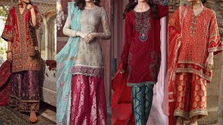 Jamawar Dress Design 2020  Banarasi Dress Design  Jamawar Trouser  Brocade Suit Design [upl. by Ecirtaeb]