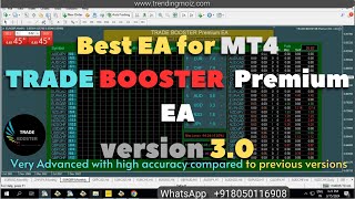 Best EA for mt4  TRADE BOOSTER Premium EA version 30 [upl. by Toille]