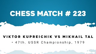 Viktor Kupreichik vs Mikhail Tal • 47th USSR Championship 1979 [upl. by Belanger]