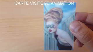 Carte de visite avec Effet 3D [upl. by Jahdiel]