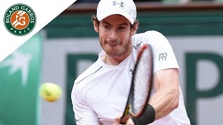 Andy Murrays Backhand  Shot Analysis 2016  RolandGarros [upl. by Ahseina]