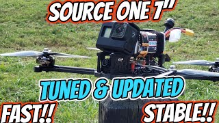 Betaflight Firmware amp PID Tune Update on my Source One 7quot Long Range Quad  Smooth Test Flight [upl. by Aisayt]