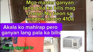 Papano mag charge Ng freon 410a sa window aircon [upl. by Davison779]