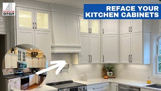 Reface Your Kitchen Cabinets EASY DIY Remodel [upl. by Onateyac]