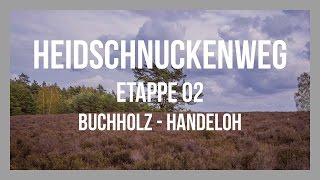 Heidschnuckenweg  Etappe 02  Buchholz id Nordheide  Handeloh  Lüneburger Heide  GPSTrack [upl. by Alekim]