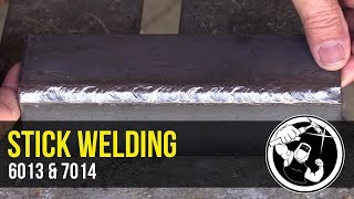 Learning to Weld with 6013 and 7014 Electrodes [upl. by Ynaiffit]