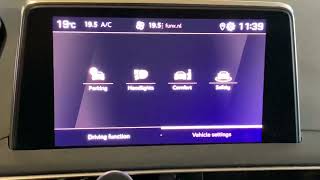 Peugeot 3008 change menu language [upl. by Innor]