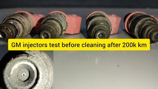 GM INJECTORS TEST AFTER 200k Kilometers [upl. by Edora]