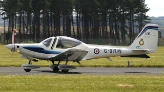 Grob Tutor take off at RIAT 2012 [upl. by Nosiaj]