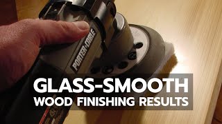 WOOD FINISHING GlassSmooth Results With Polyurethane [upl. by Deery655]