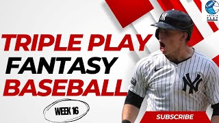 Fantasy Baseball Waiver Wire Pickups Week 16 Sleepers amp Pitching Streams  Fantasy Baseball Advice [upl. by Kerwinn735]