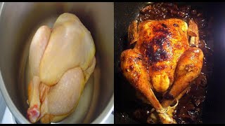 Recette de poulet roti cocotte minute sans four [upl. by Ainitsirk]