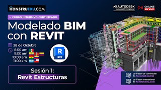 Curso Intensivo Modelado BIM con Revit  Sesión 1 Modelado BIM con Revit Estructuras [upl. by Nevar993]