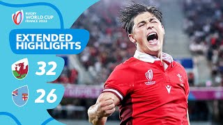 Was this the best game of the pool stage  Wales v Fiji  Rugby World Cup 2023 Extended Highlights [upl. by Mchale]