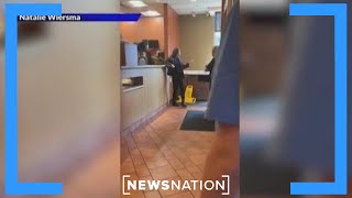 Punched in Panera Unruly customer starts fight in restaurant  Morning in America [upl. by Cini]