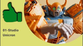 01Studio 01S01F Cell Unicron Transformers Figure Review [upl. by Steffie]