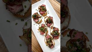 No leftovers appetizer steak recipe crostini appetizer holidayrecipes cookingchannel food ￼ [upl. by Worrell]