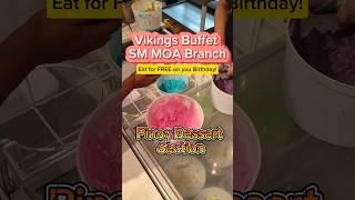 Filipino Dessert Section Eat for Free on your Birthday vikings buffet filipinodessert shorts [upl. by Lleruj]