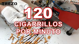 120 cigarrillos por minuto  Máquina para fabricar cigarrillos Trezo 1000 Turbo [upl. by Kinchen]