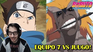 Reacción KONOHAMARU salva al EQUIPO 7 de JUUGO 😱 Cap 99 de BORUTO [upl. by Ludovika]